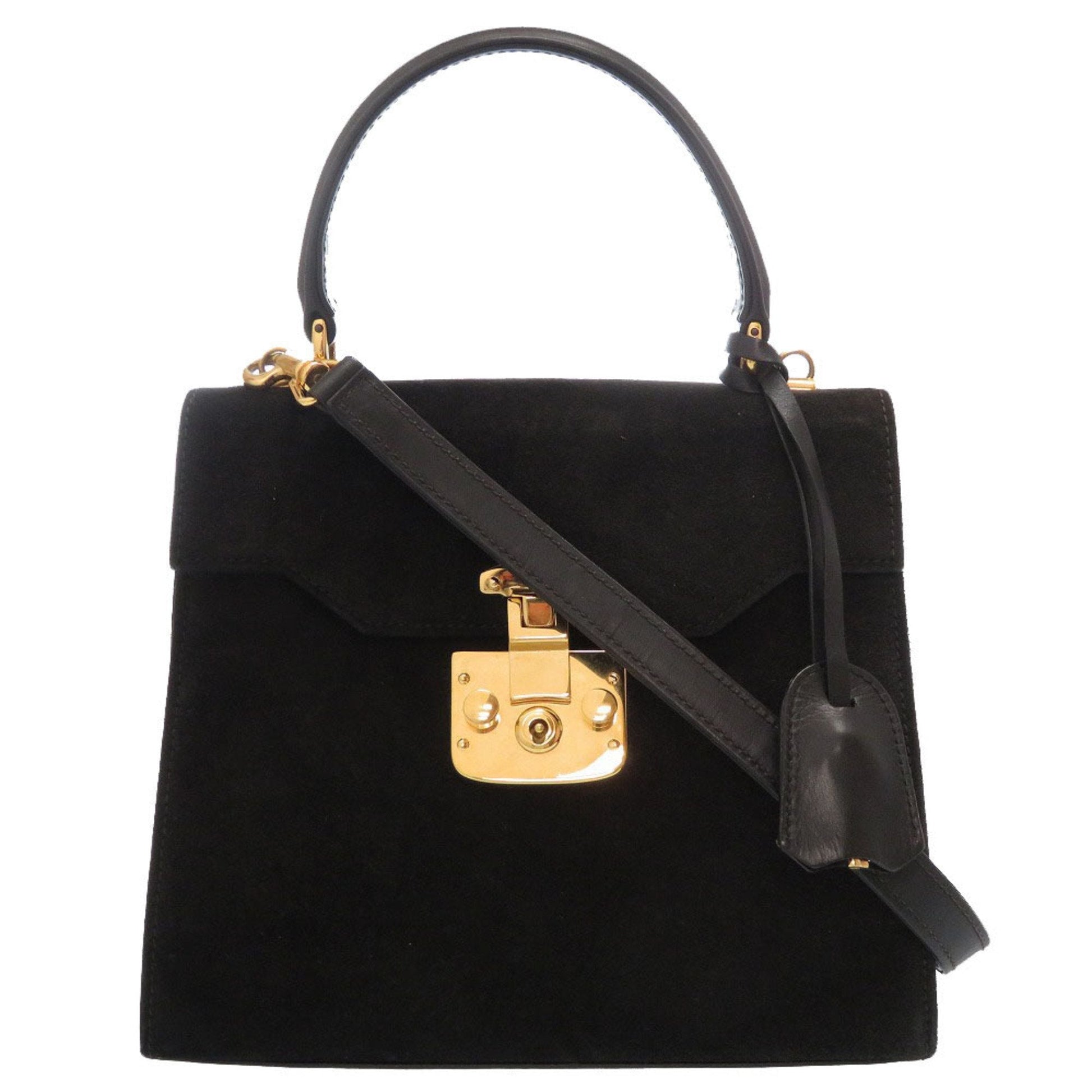 Gucci Black Suede Shoulder Bag