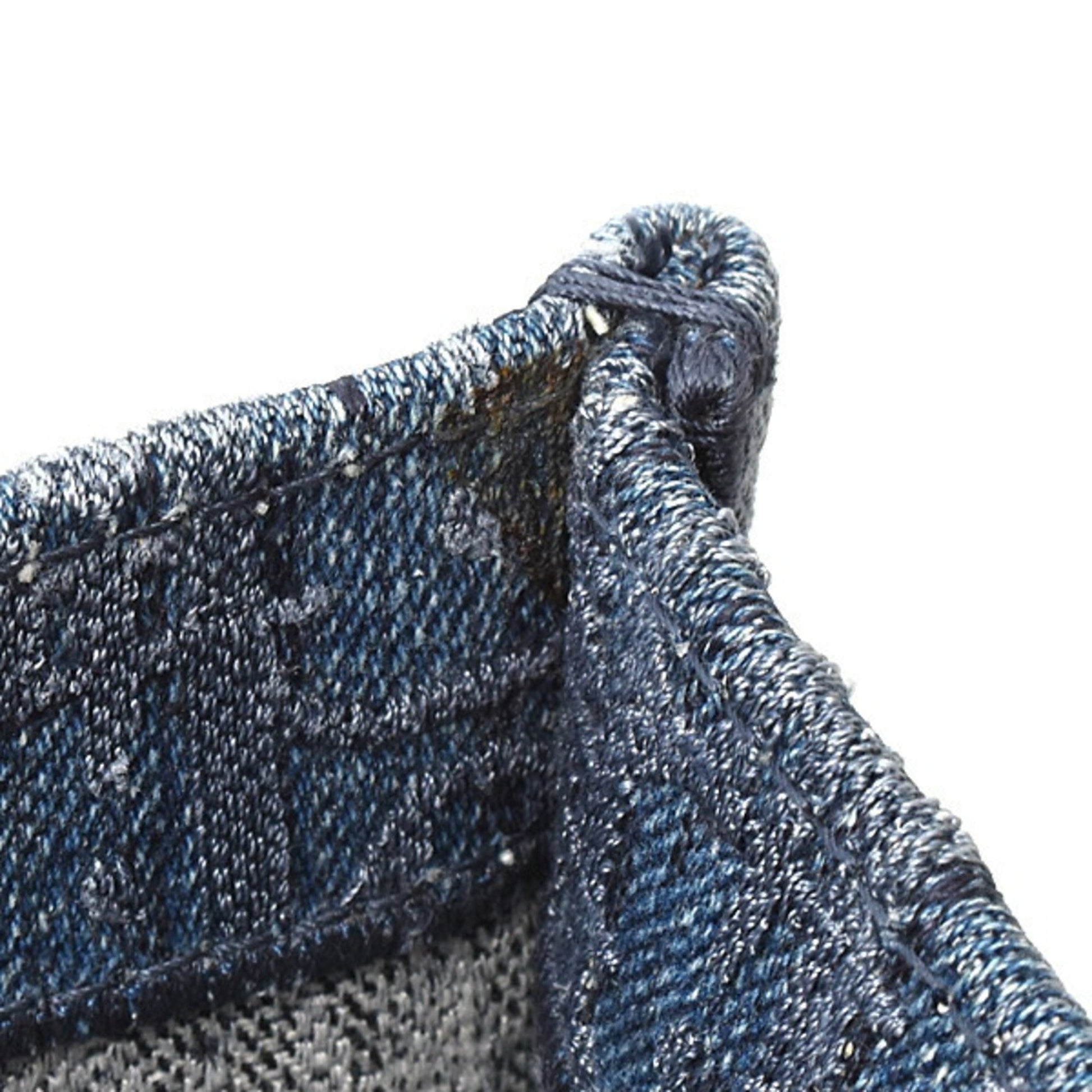 Christian Dior Blue Denim Tote Bag  
