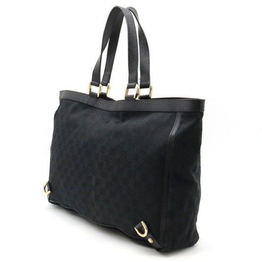 Gucci Leather Canvas Tote