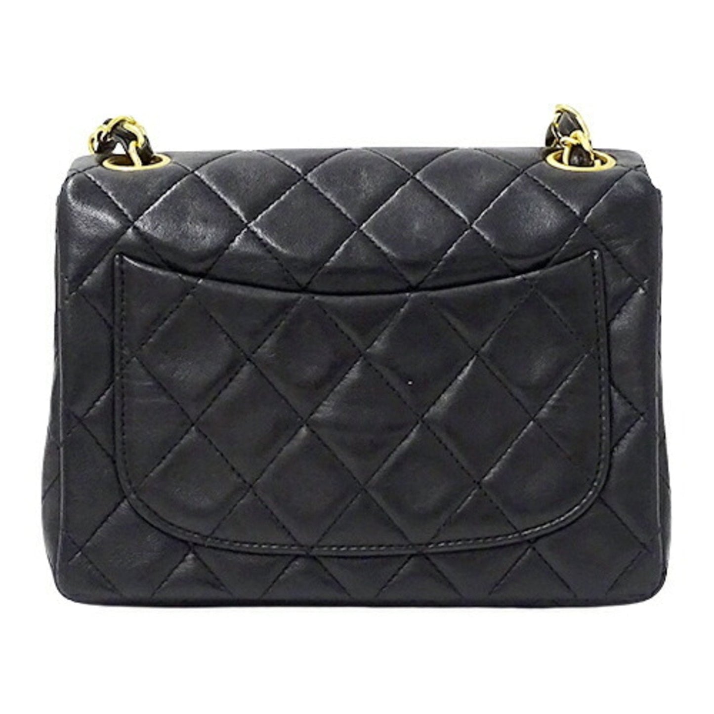 CHANEL bag matelasse lady s shoulder chain lambskin black