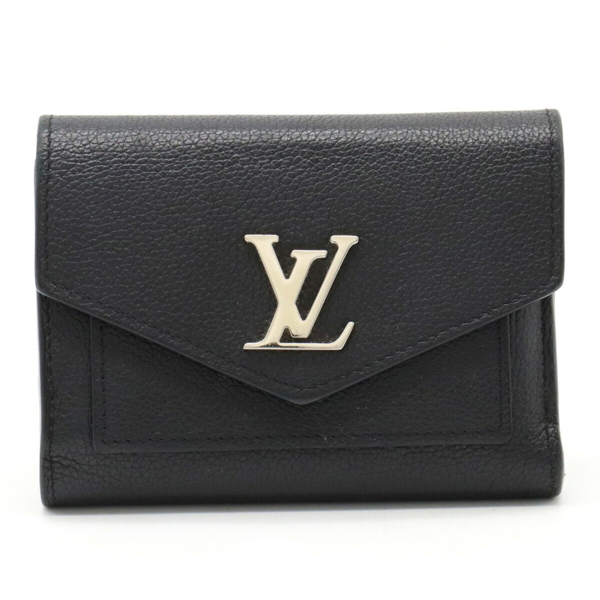 LOUIS VUITTON Portefeuil My Lock Me Leather Noir Black Handbag