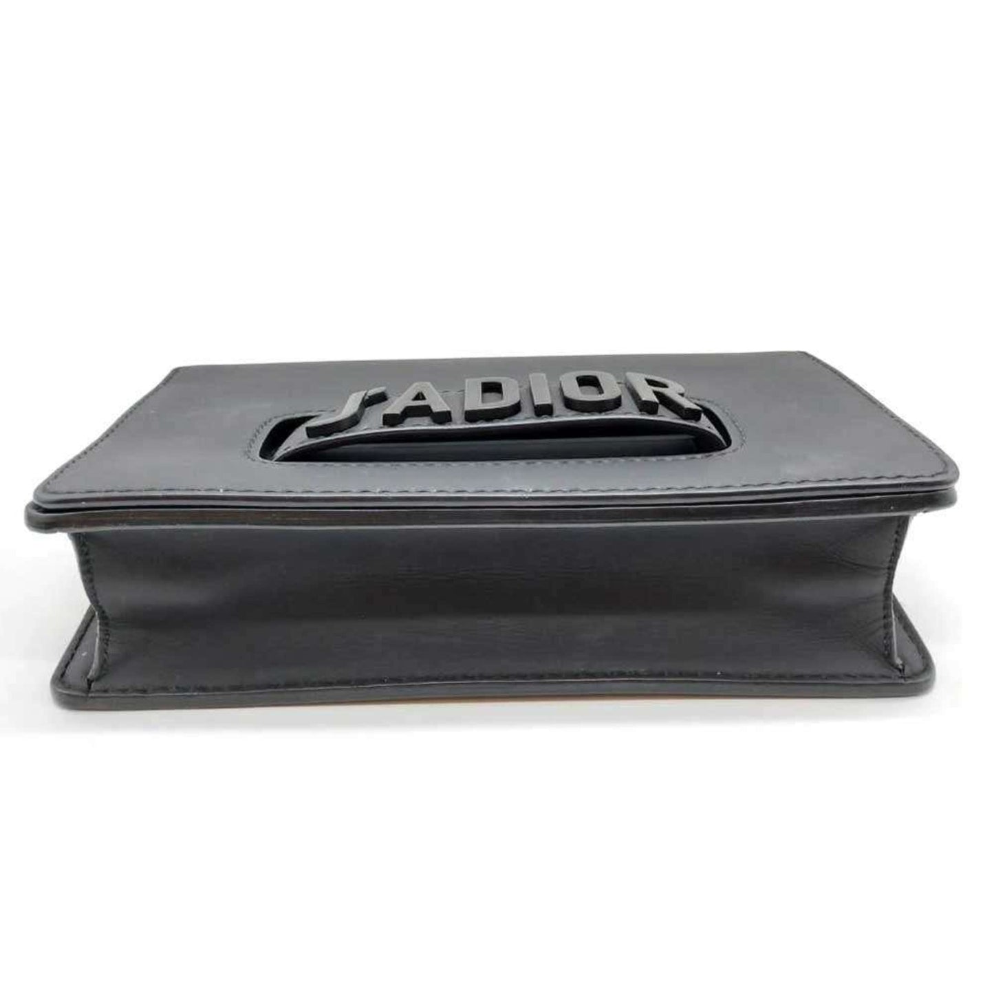 Christian Dior Black Leather Shoulder Bag  
