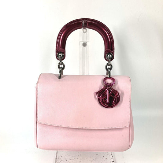 Christian Dior Metallic Pink Leather Leather Handbag Shoulder Bag  