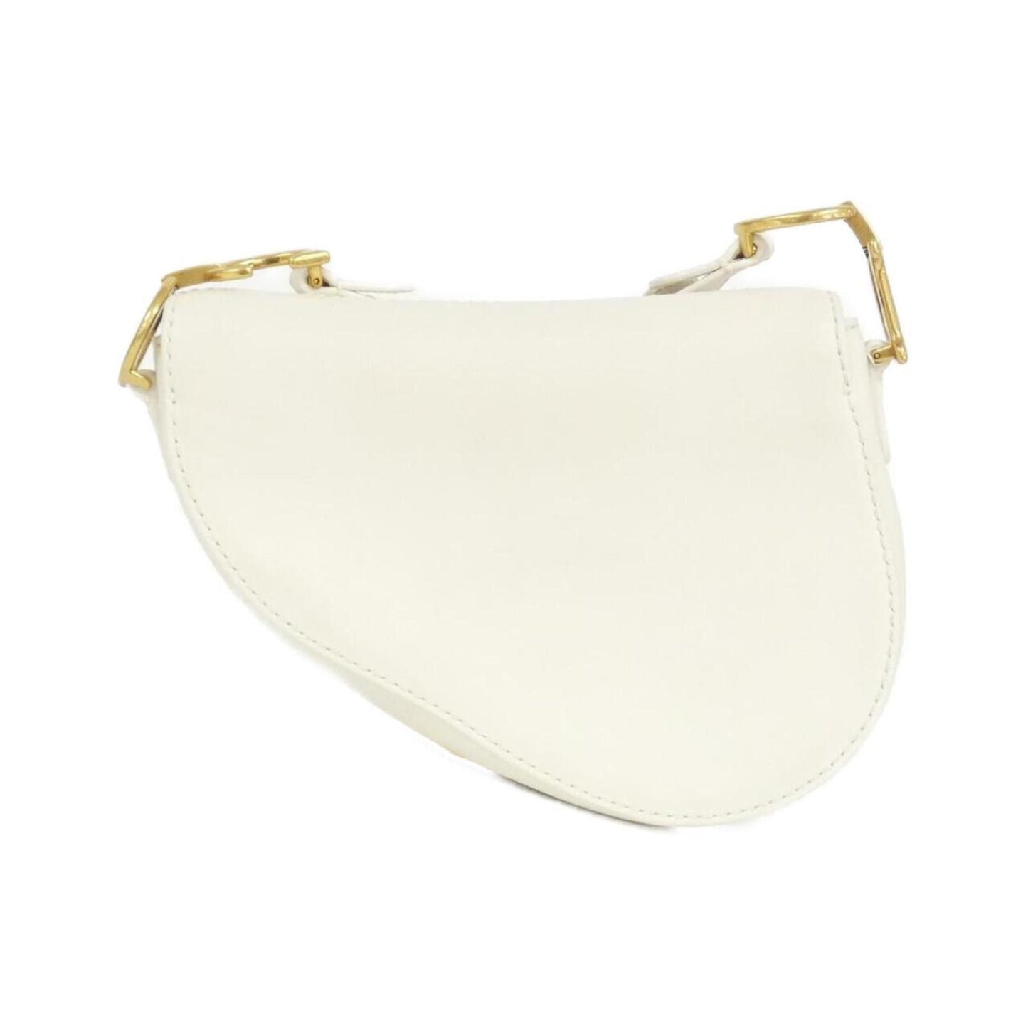 Christian Dior Gold Leather Shoulder Bag  