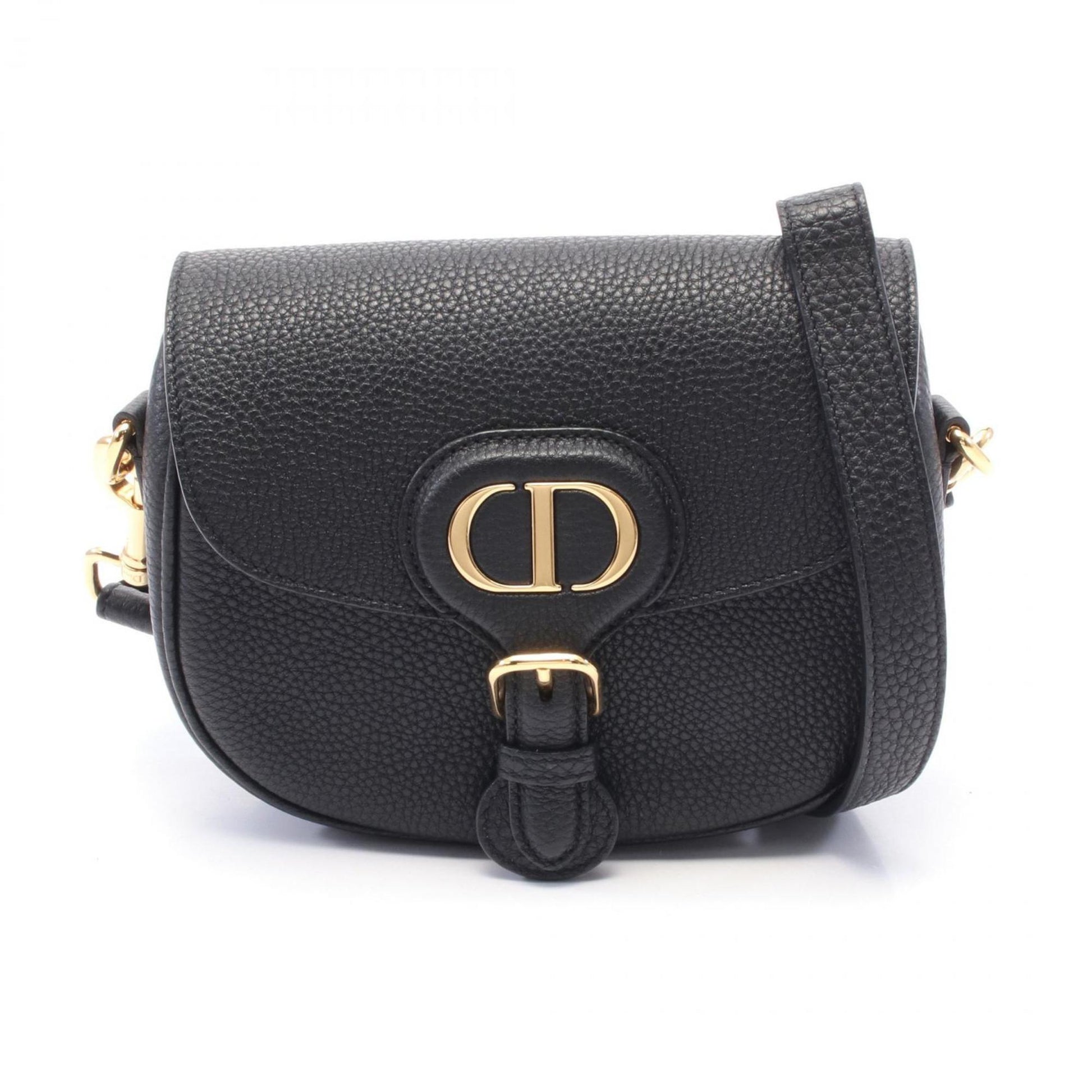 Christian Dior Black Leather Shoulder Bag  