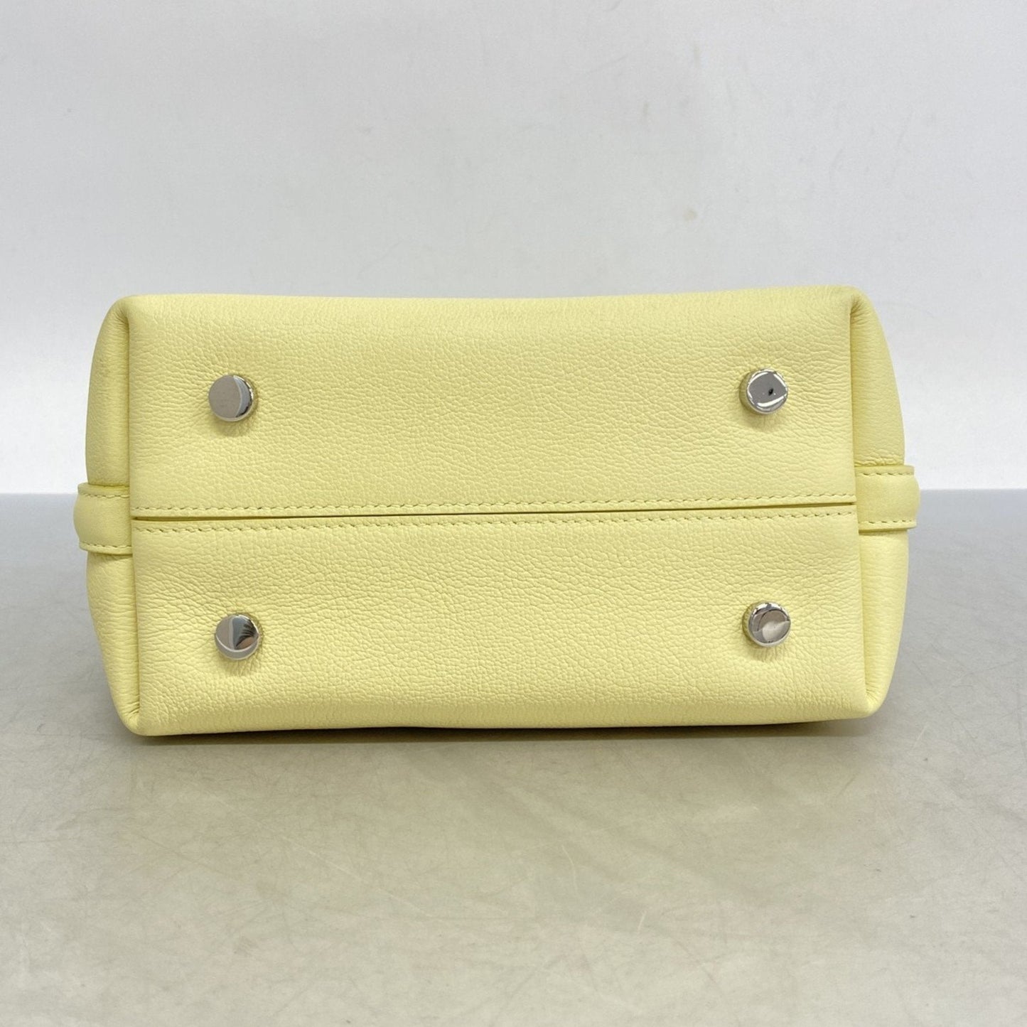 Christian Dior Yellow Leather Handbag  