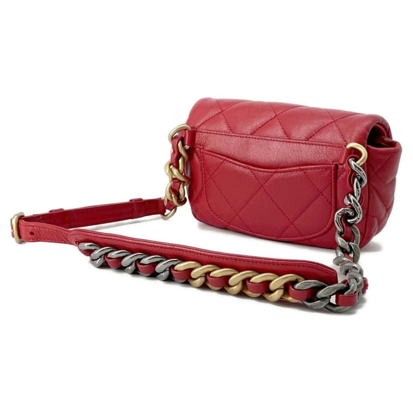Chanel Belt Bag 19 Chain Lambskin AS1163 CHANEL Waist Women s