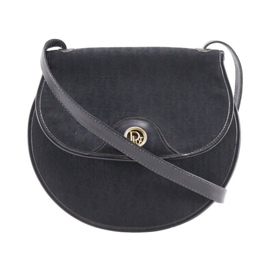 Christian Dior Black Canvas Shoulder Bag  