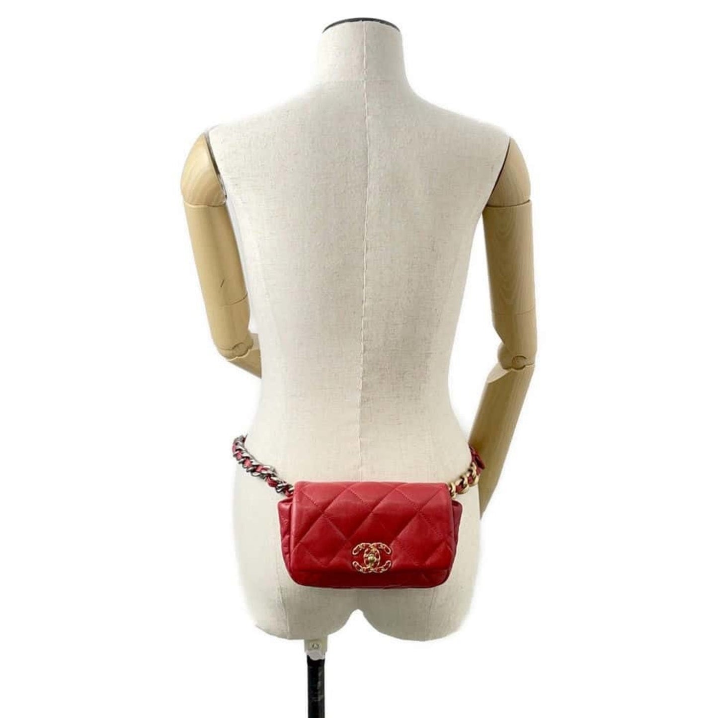 Chanel Belt Bag 19 Chain Lambskin AS1163 CHANEL Waist Women s