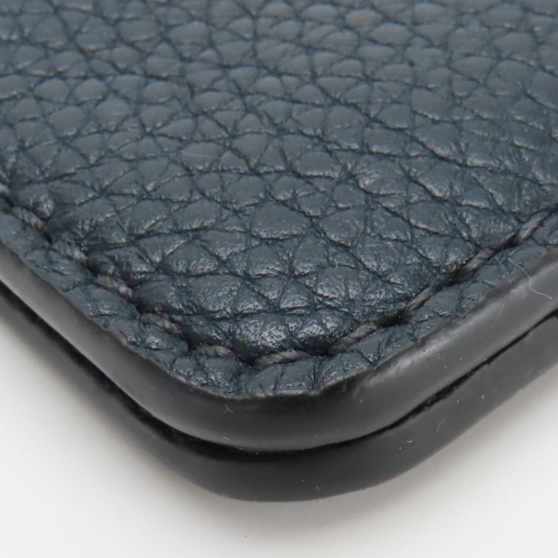Christian Dior Navy Leather Clutch Bag Pouch  