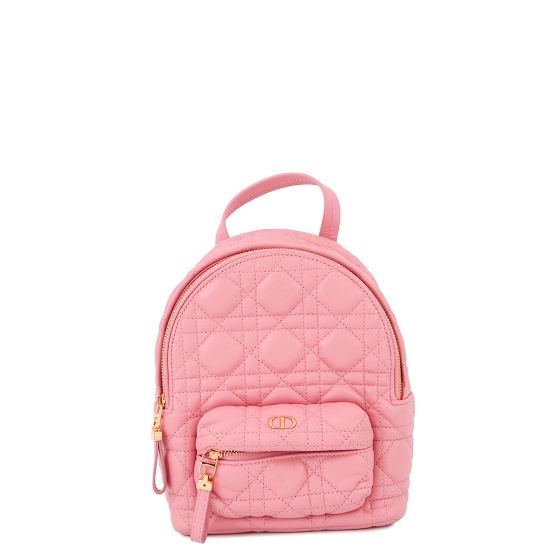 Christian Dior Pink Leather Backpack  