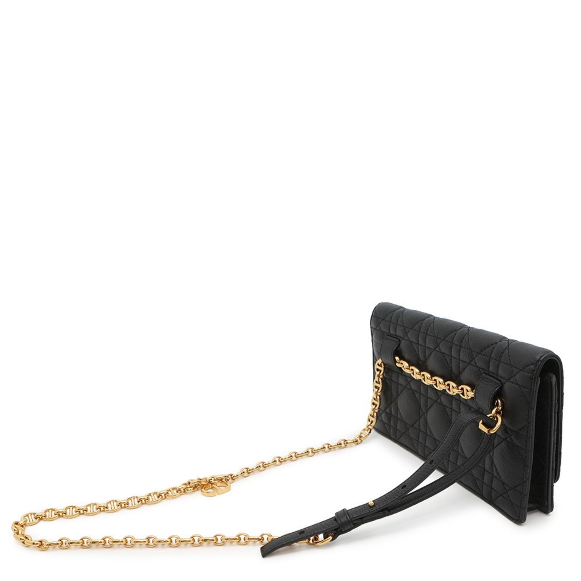 Christian Dior Black Leather Sling Bag  