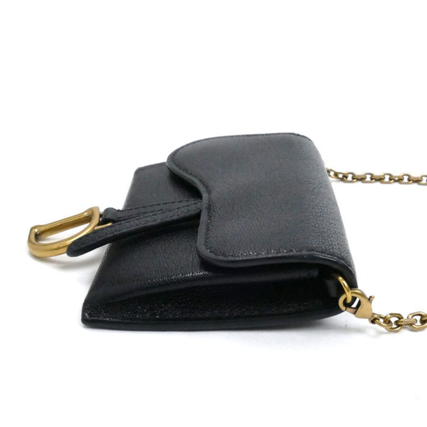 Christian Dior Black Leather Shoulder Bag  