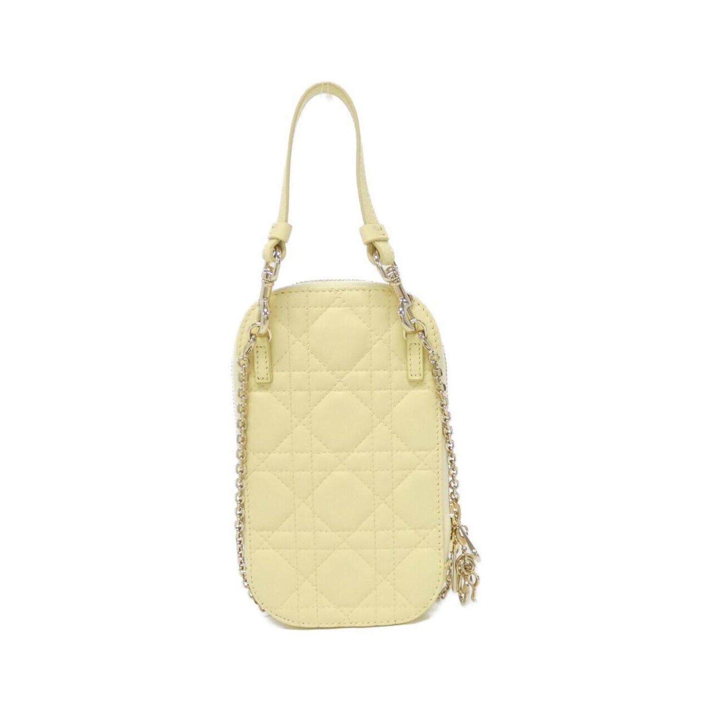 Christian Dior Yellow Leather Handbag  