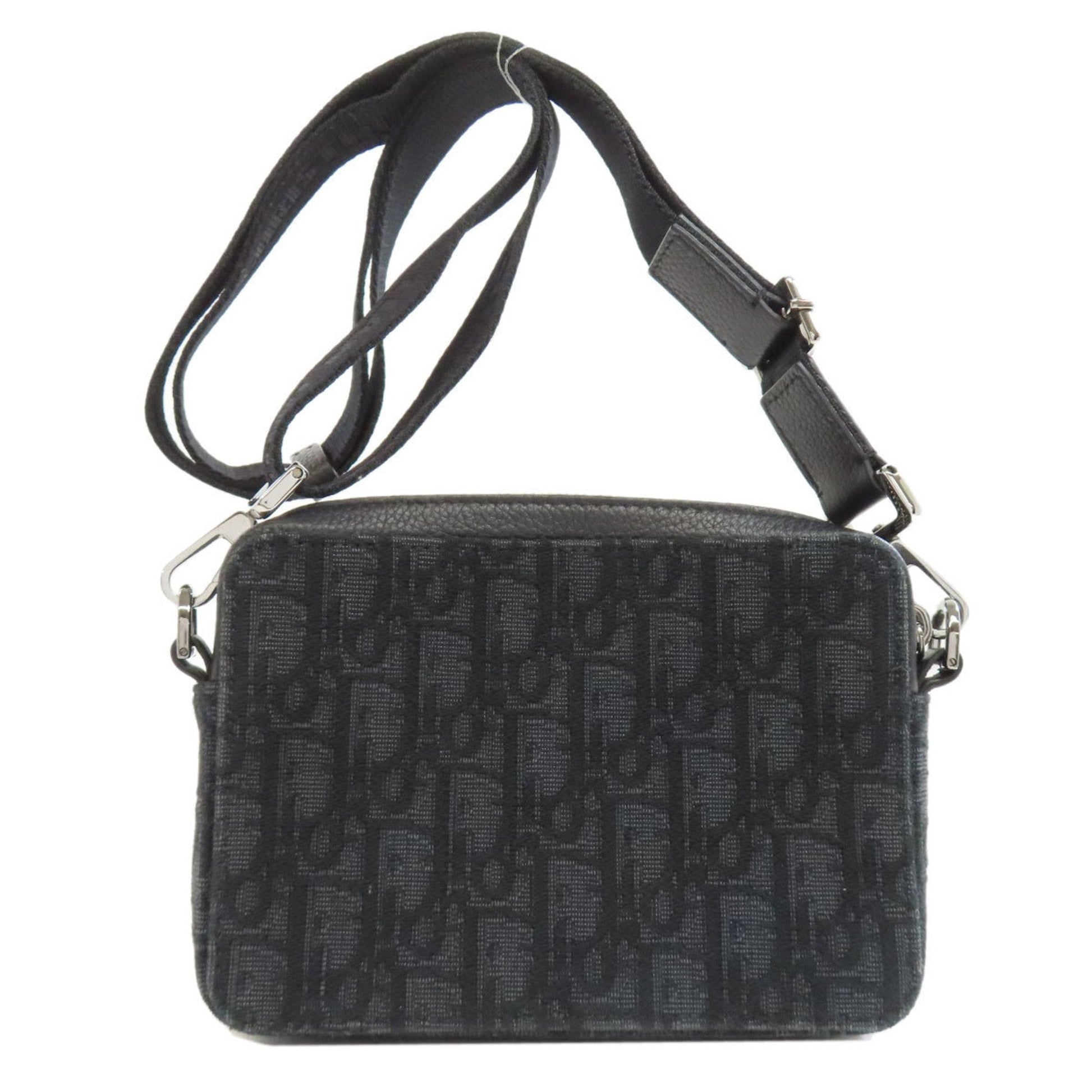 Christian Dior Black Canvas Shoulder Bag  