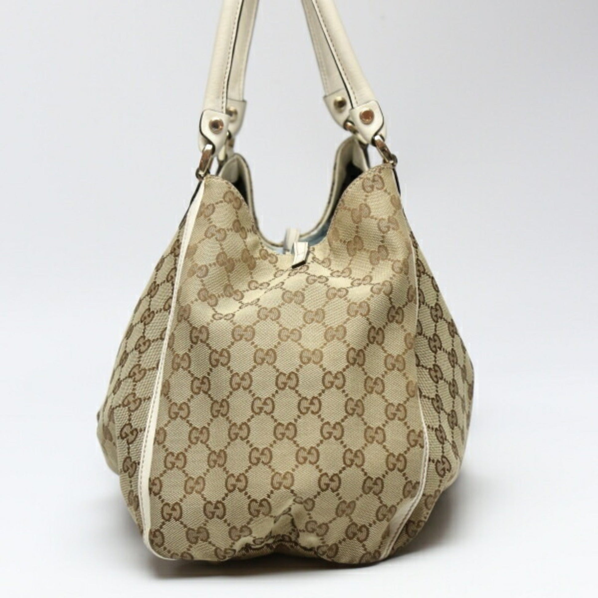 Gucci Leather Canvas Tote