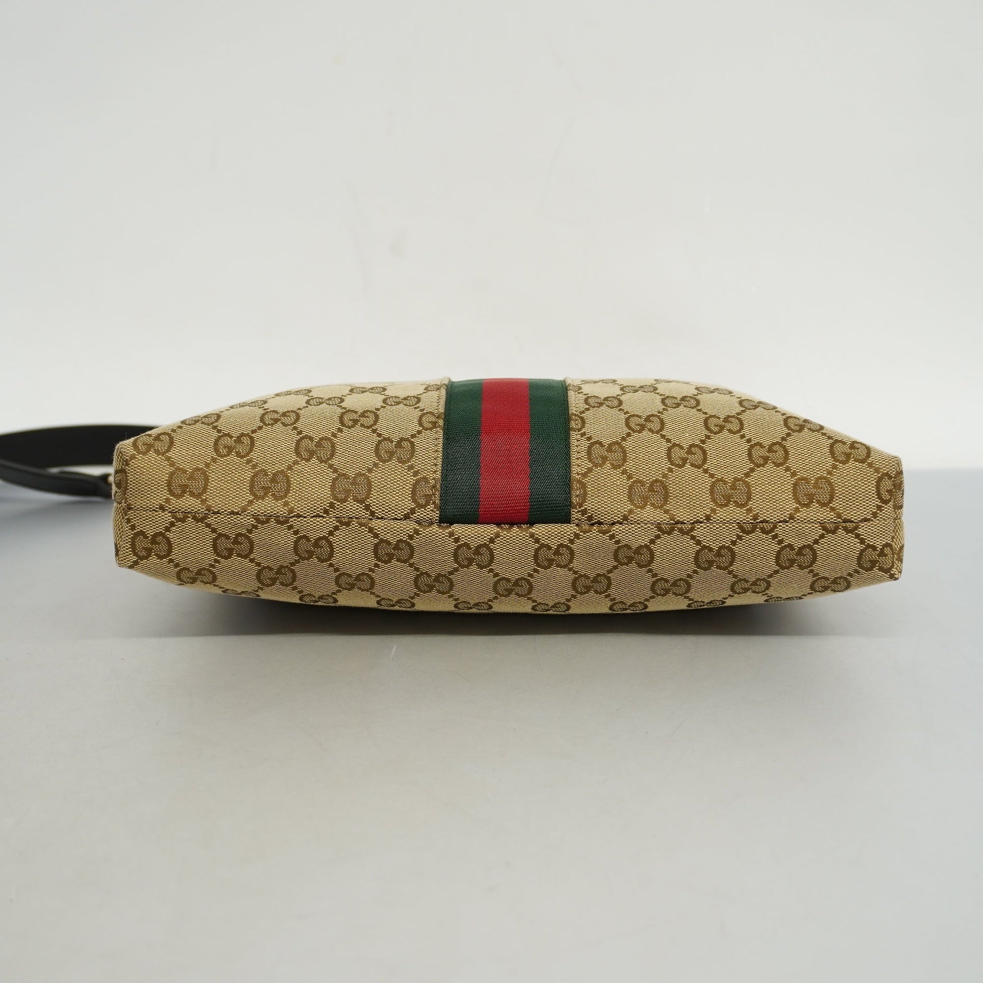 Gucci Leather Canvas Shoulder Bag