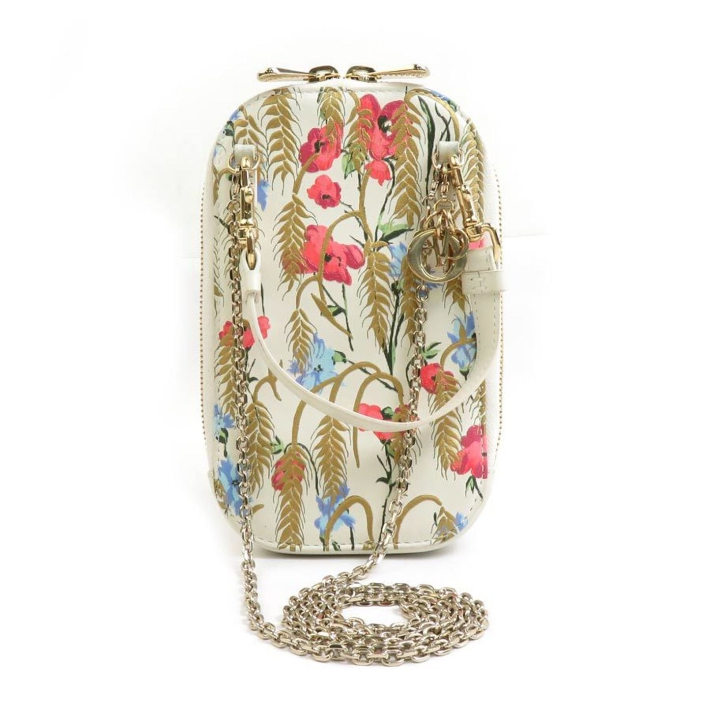 Christian Dior Multi-Color Leather Pouch Shoulder Bag  