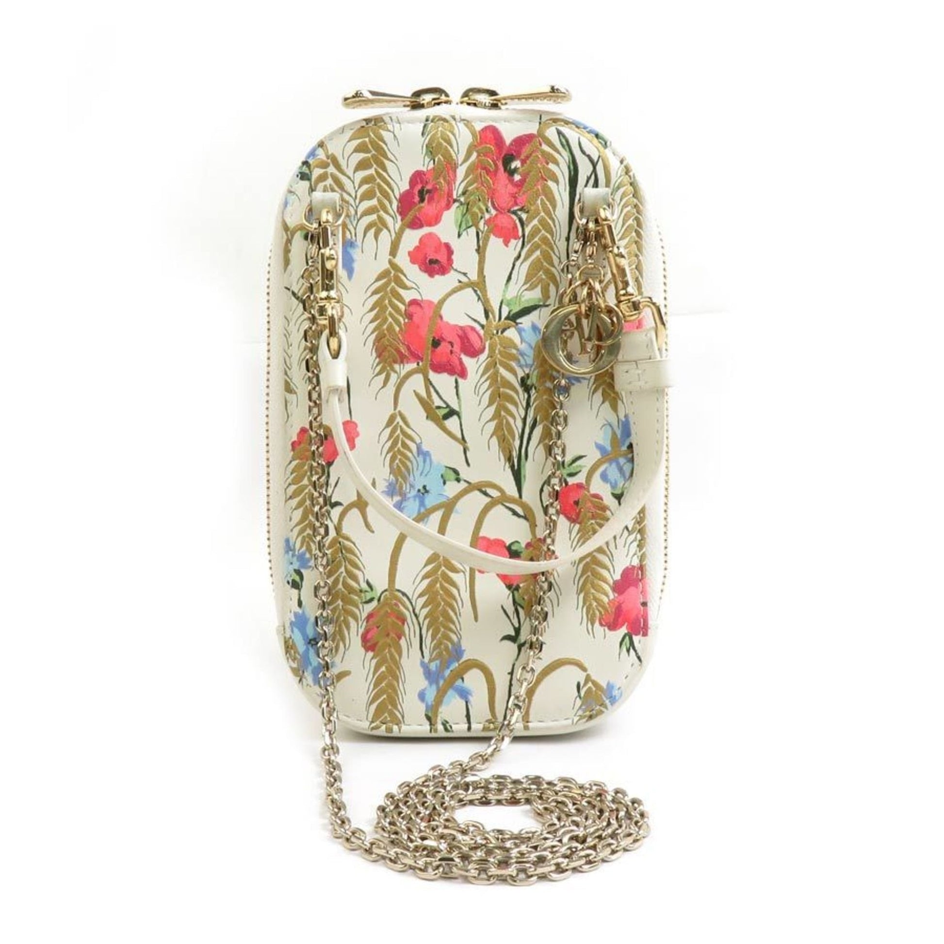 Christian Dior Multi-Color Leather Pouch Shoulder Bag  