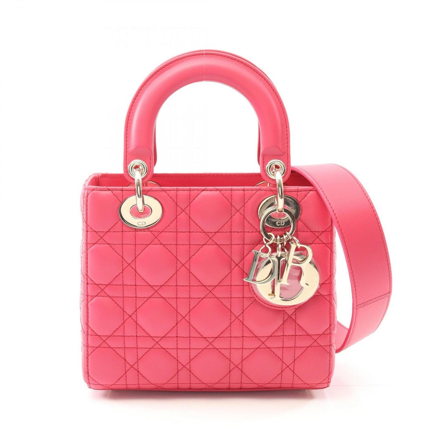 Christian Dior Pink Leather Handbag  