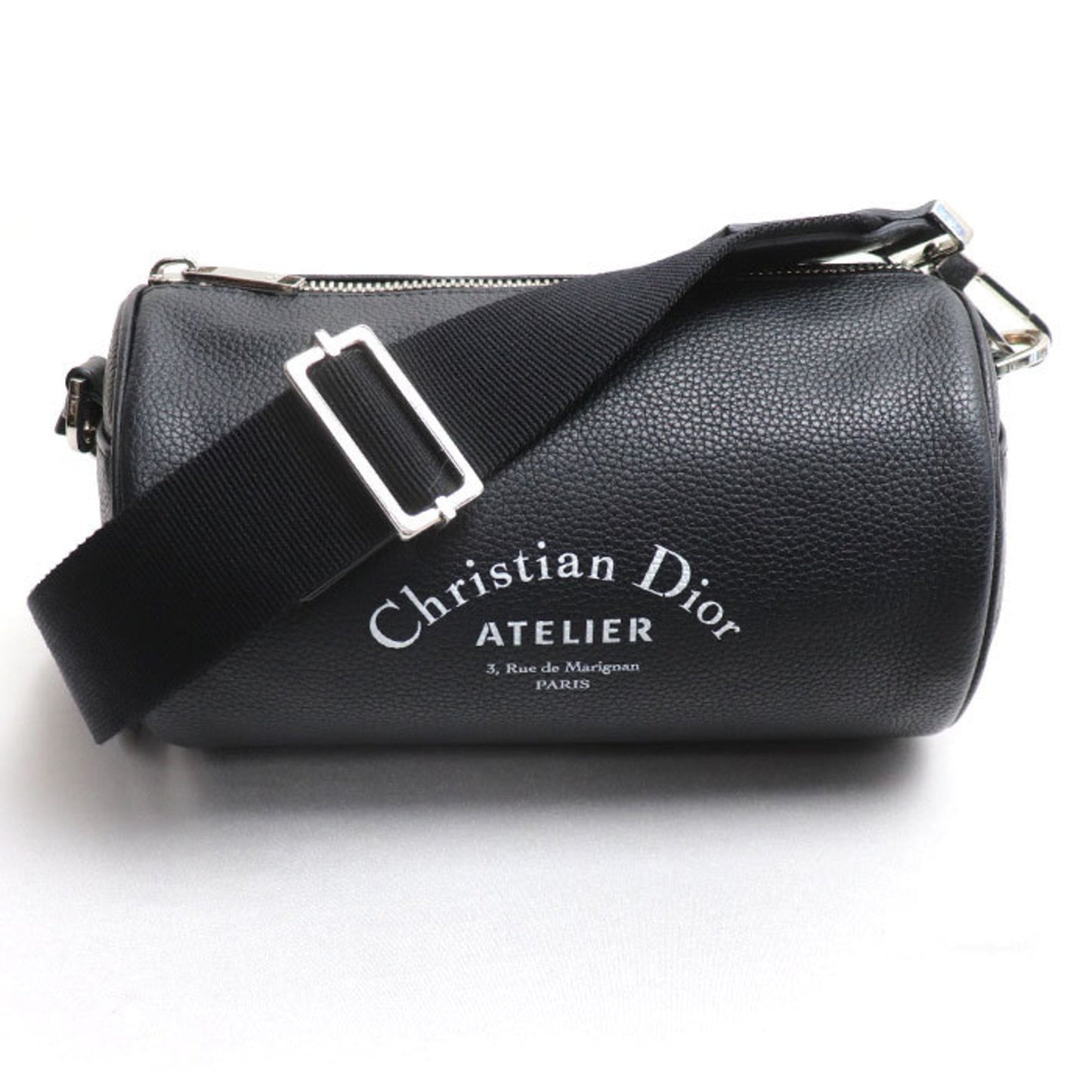 Christian Dior Black Leather Shoulder Bag  