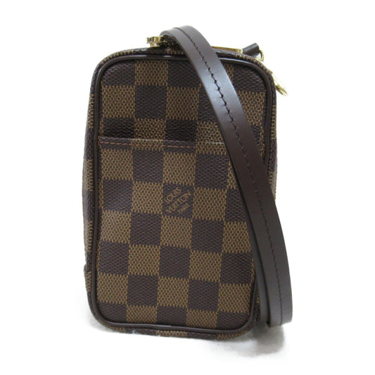 LOUIS VUITTON Etui Okapi digital camera case Brown Ebene Damier PVC coated canvas N61737