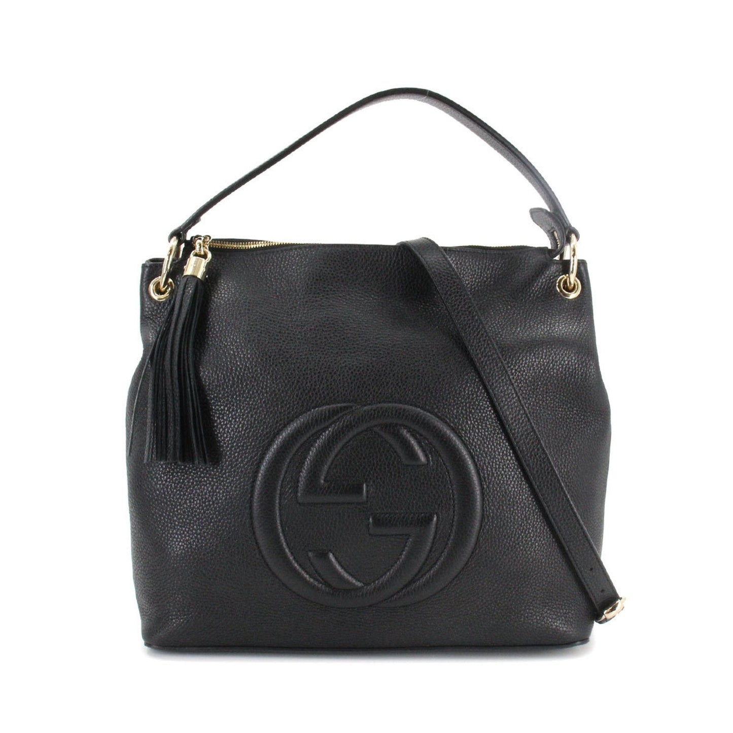 Gucci Soho Black Leather Shoulder Bag Style 2