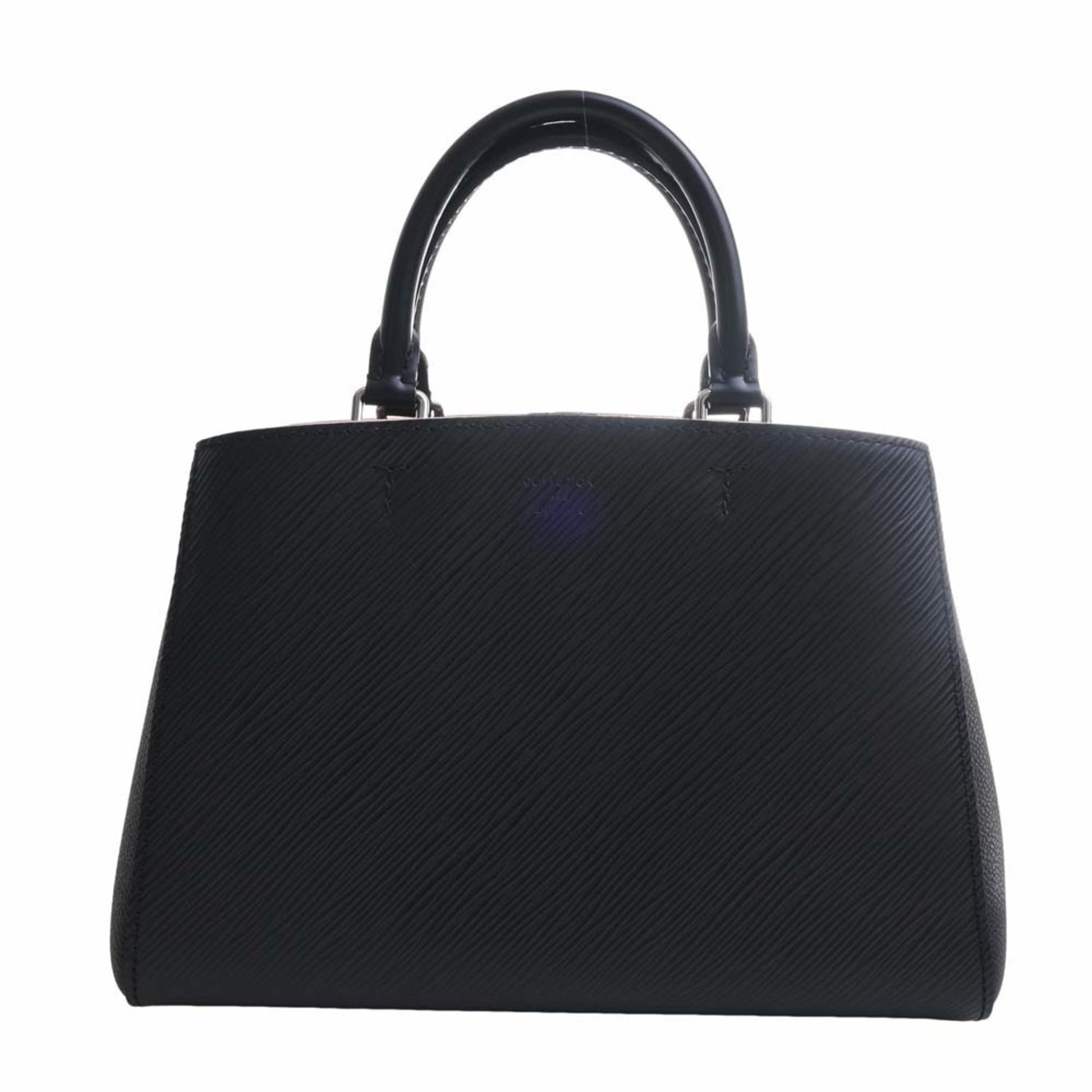 LOUIS VUITTON Epi Marel Tote BB Handbag Black Ladies