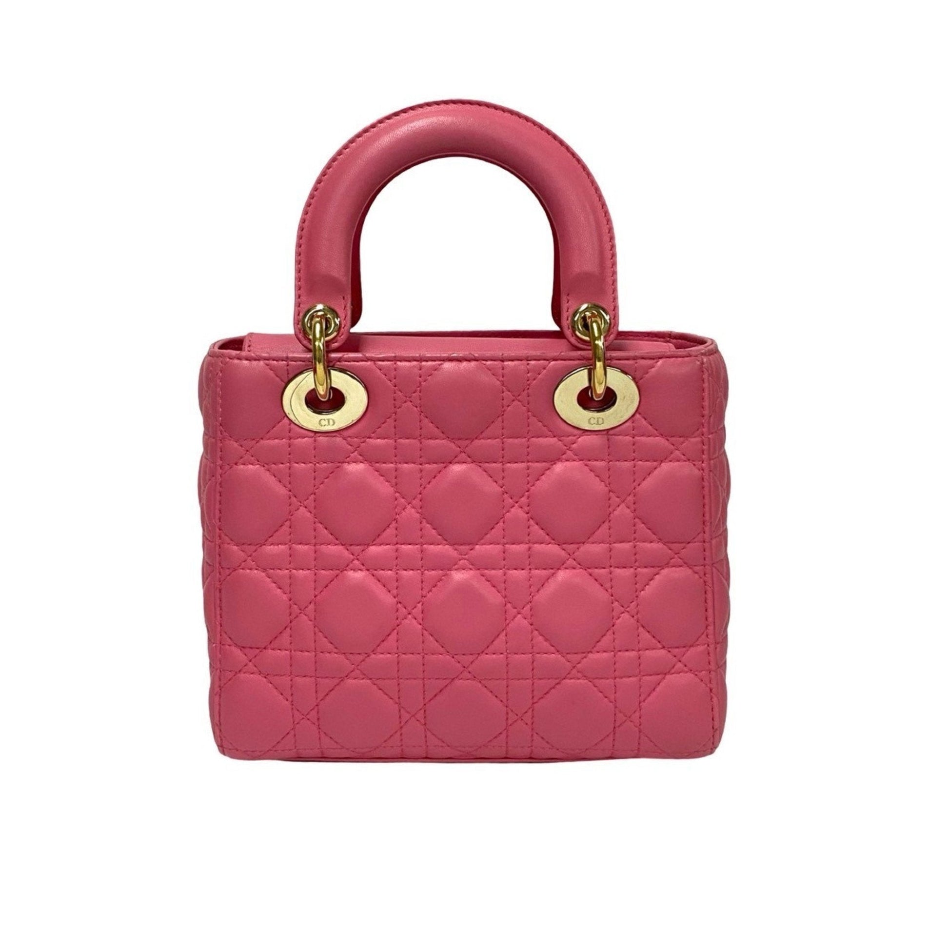 Christian Dior Pink Leather Handbag Shoulder Bag  
