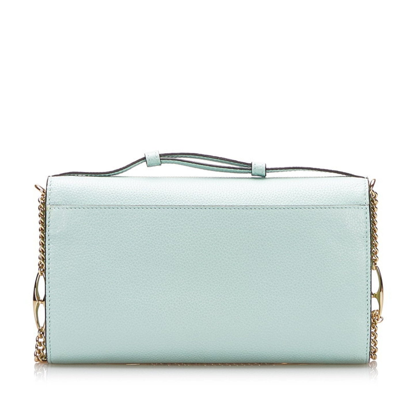 Gucci Green Leather Chain Shoulder Bag