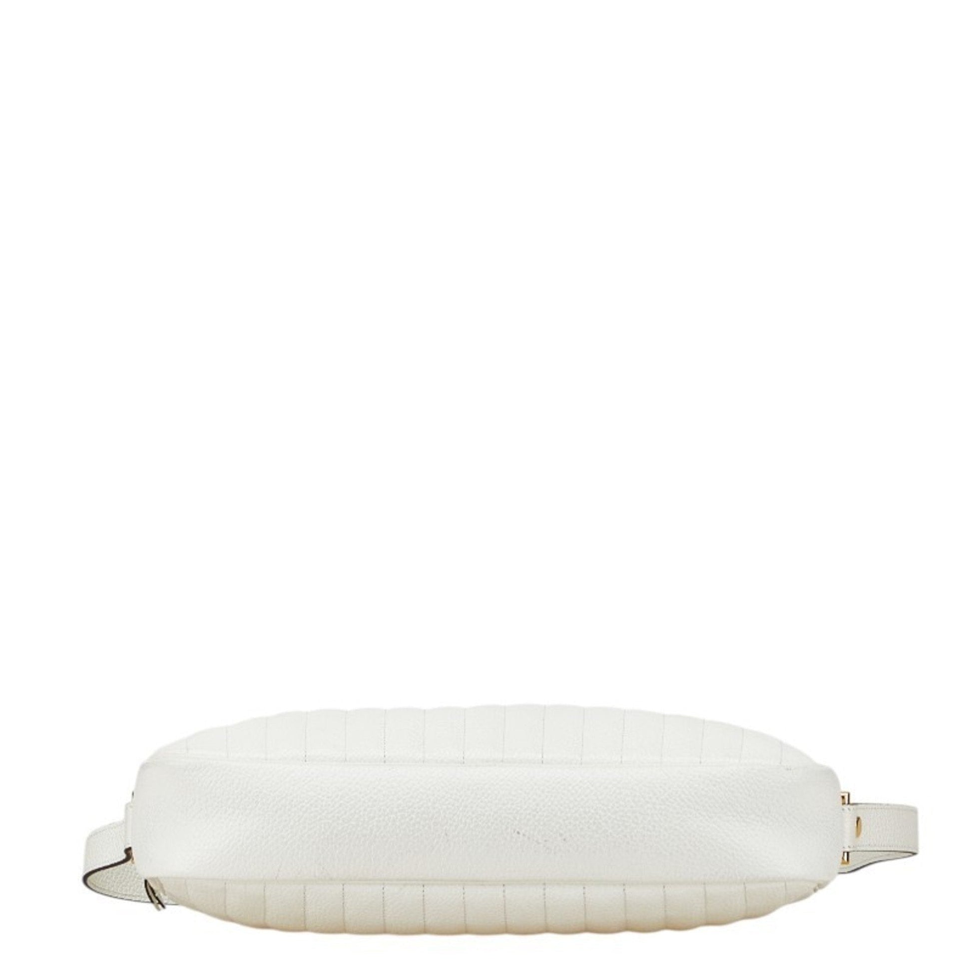 Christian Dior White Leather Shoulder Bag  