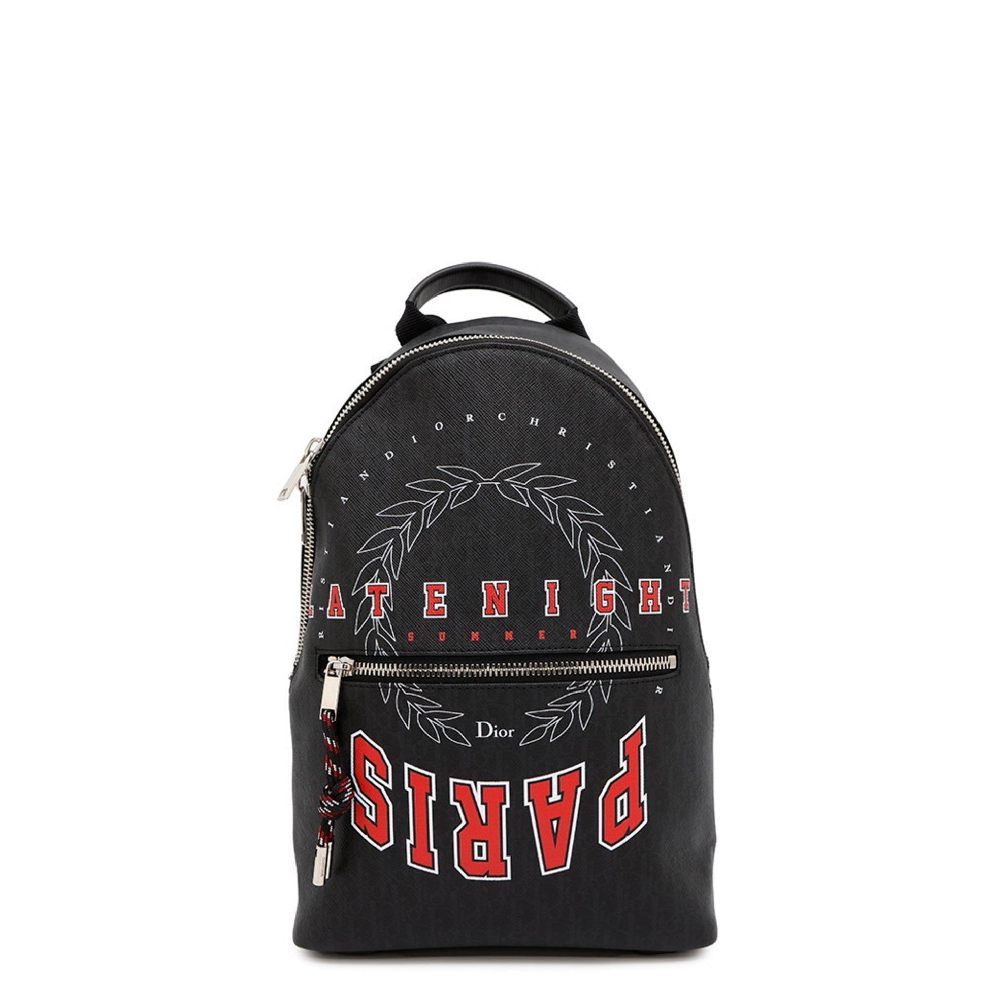 Christian Dior Black Leather Backpack  