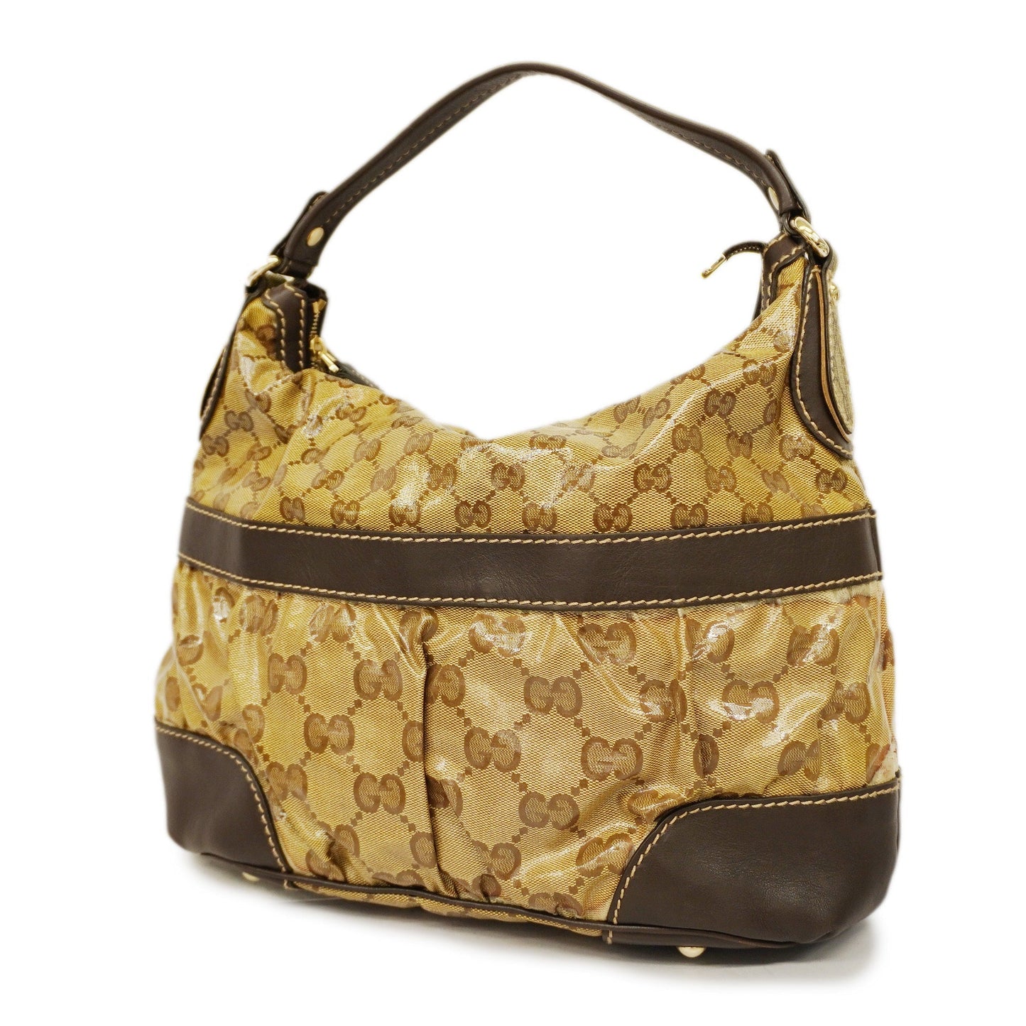 Gucci Leather Canvas Shoulder Bag
