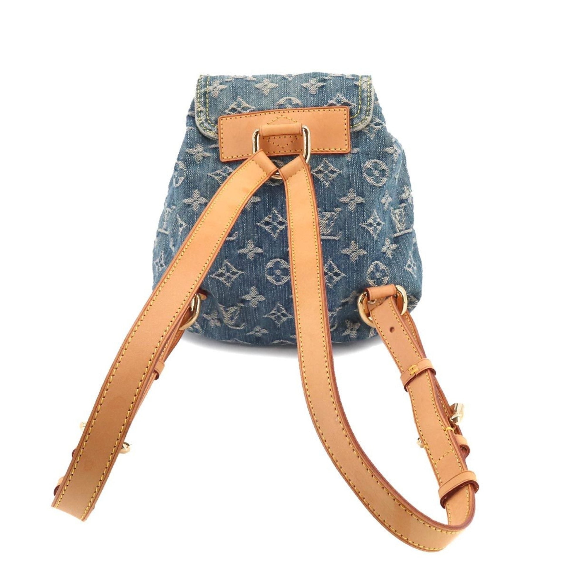 LOUIS VUITTON Monogram Sac A Dos PM Backpack Rucksack Blue
