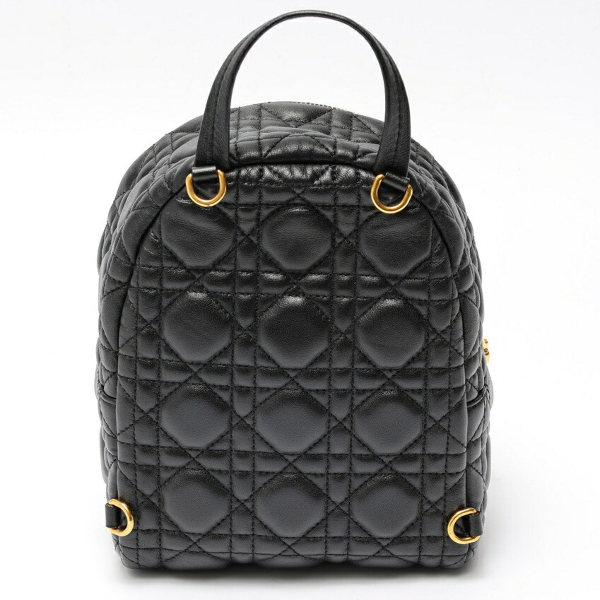 Christian Dior Black Leather Backpack  