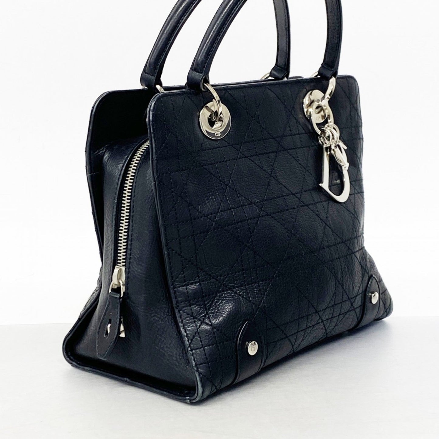 Christian Dior Black Leather Handbag  