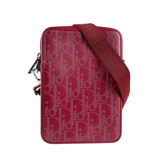 Christian Dior Red Color Leather Shoulder Bag  