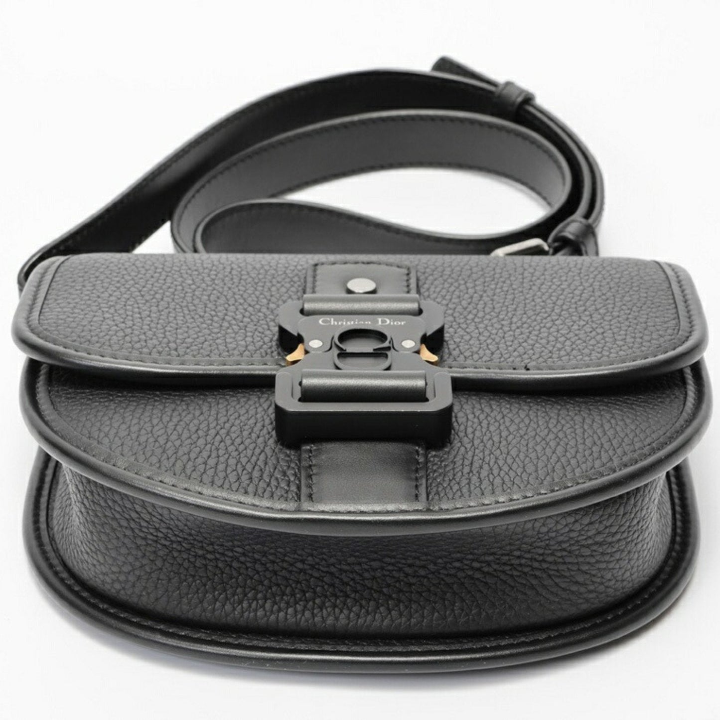 Christian Dior Black Leather Shoulder Bag  