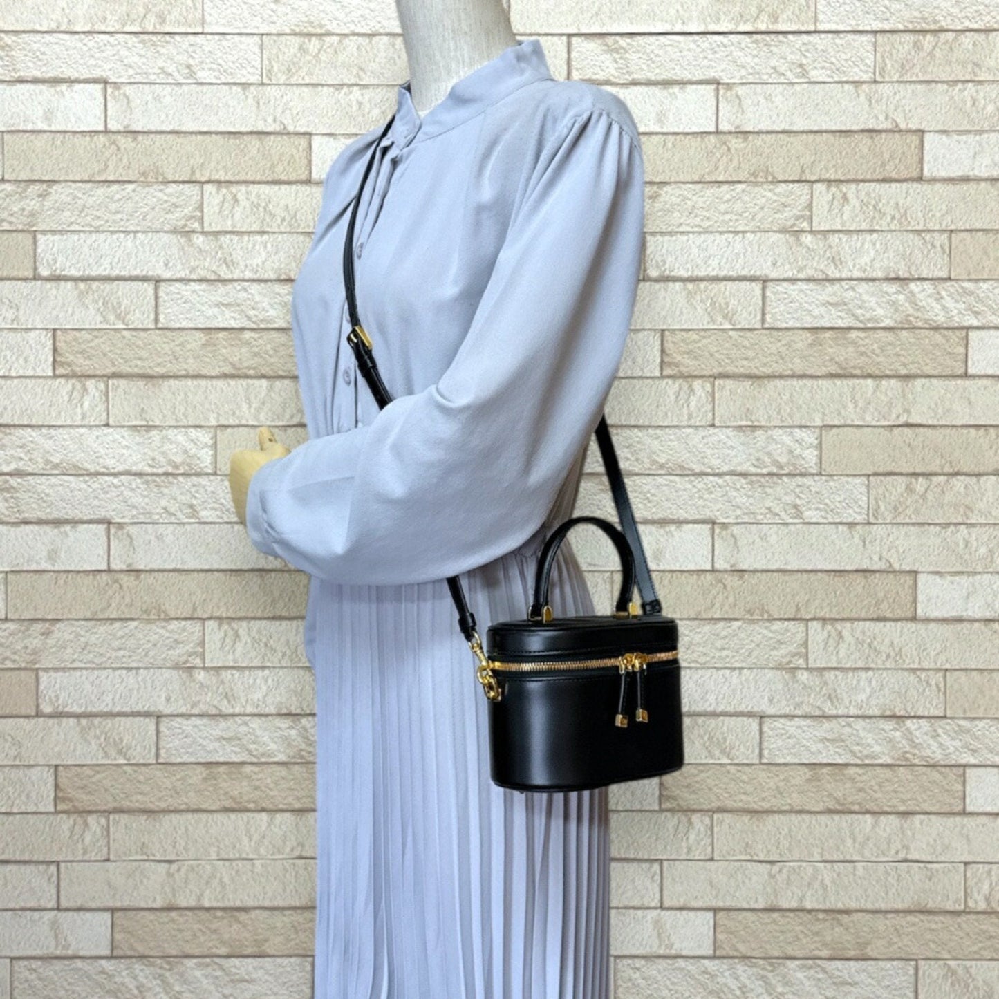 Christian Dior Black Leather Shoulder Bag  