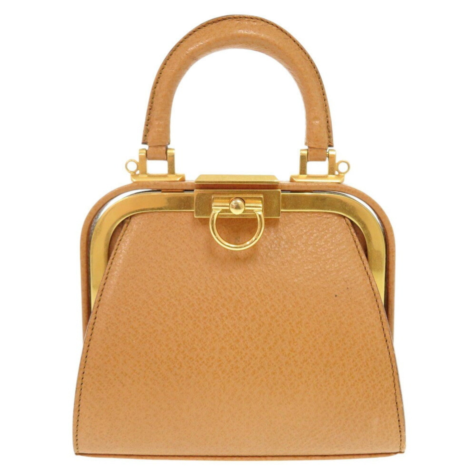 Christian Dior Brown Leather Handbag  