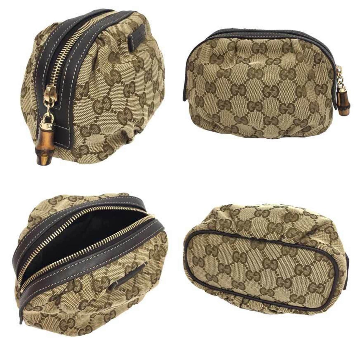 Gucci Lou Leather Canvas Clutch