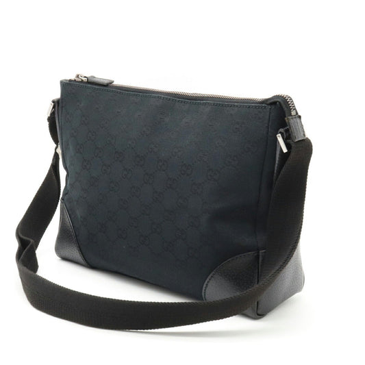 Gucci Leather Canvas Shoulder Bag