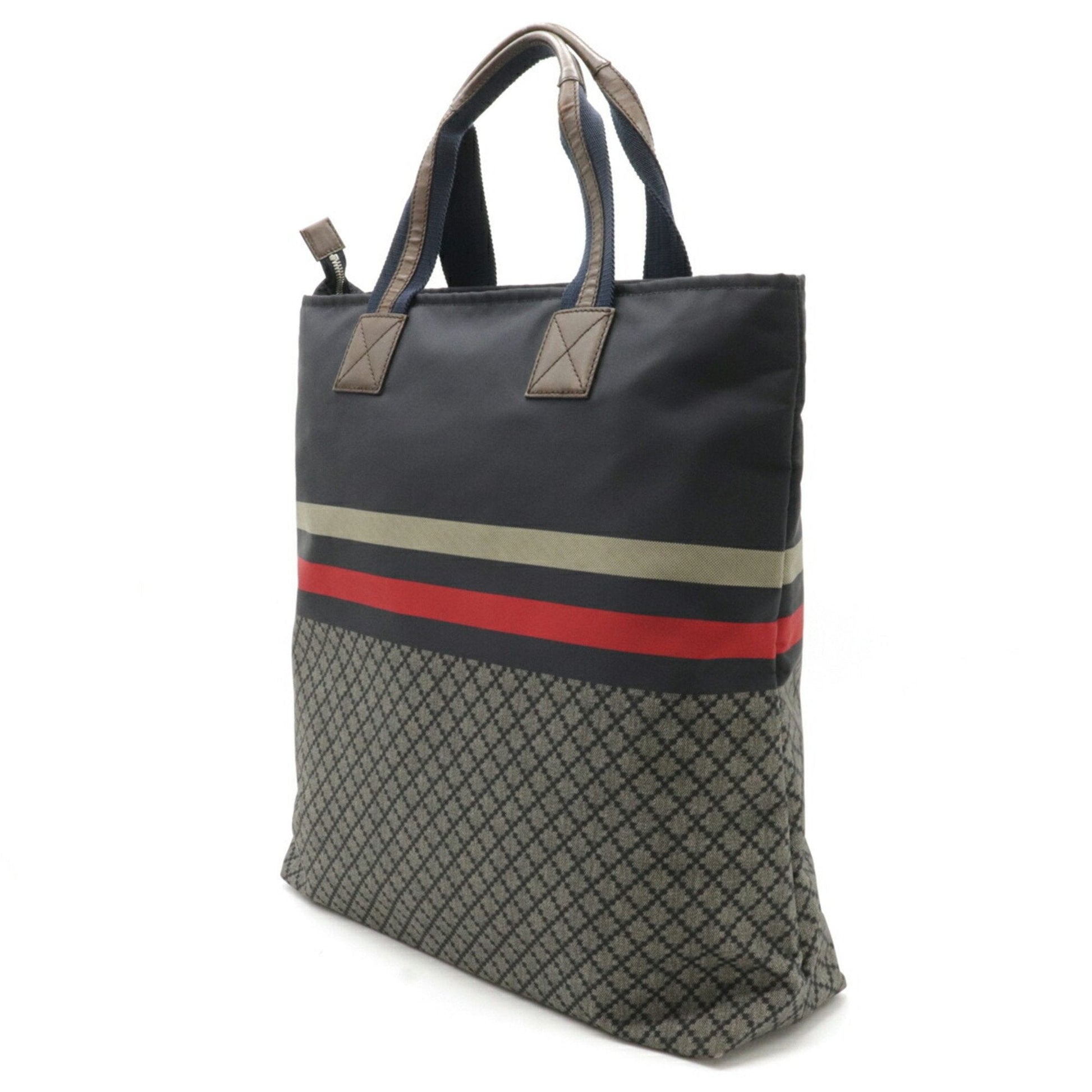 Gucci Lou Nylon Leather Tote