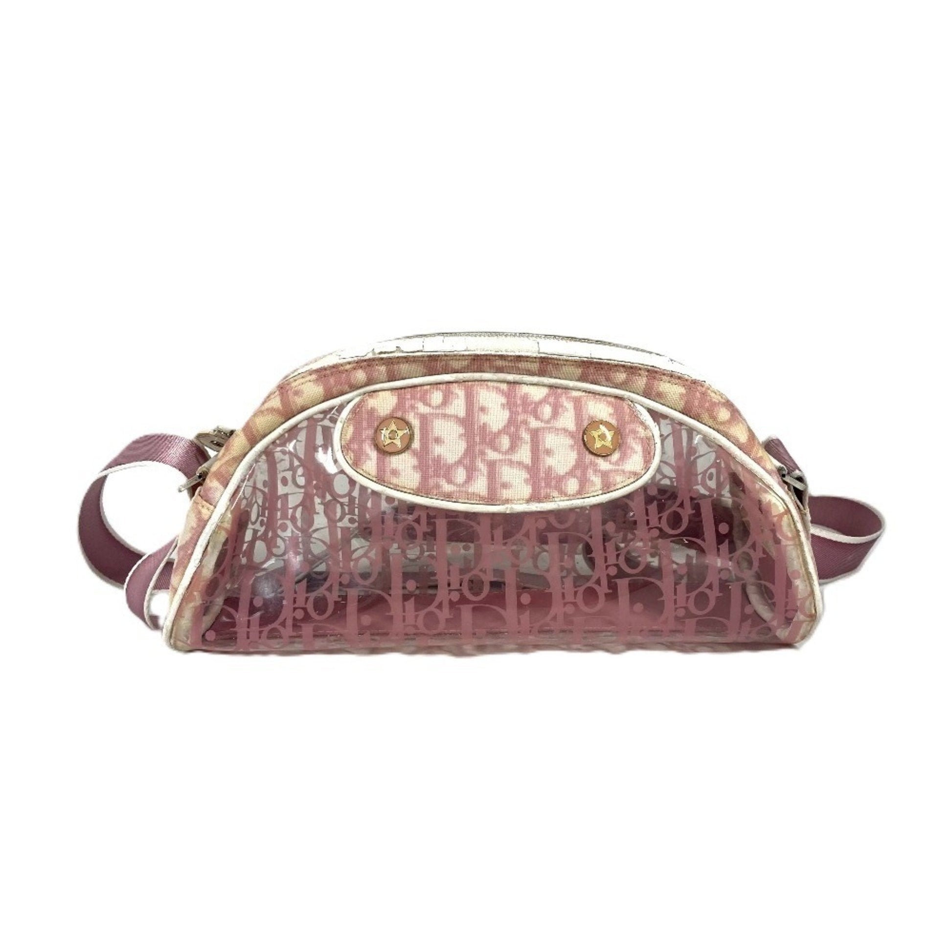 Christian Dior Pink Pvc Leather Pouch Shoulder Bag  