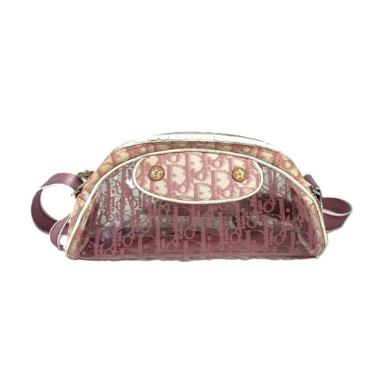 Christian Dior Pink Pvc Leather Pouch Shoulder Bag  
