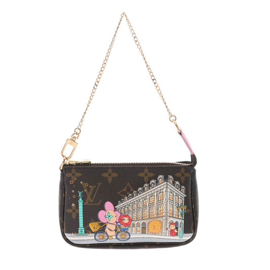 LOUIS VUITTON Monogram Pochette Accessoire Brown M81760 Women's Canvas