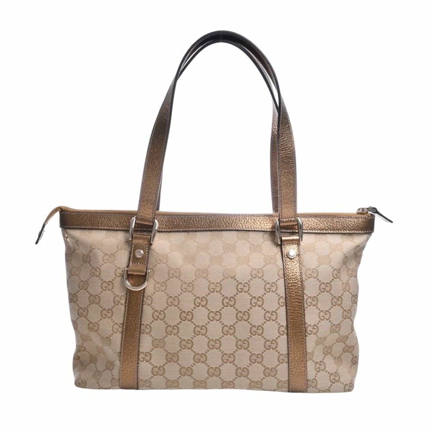 Gucci Leather Canvas Tote
