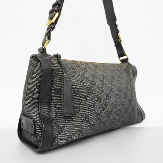 Gucci Leather Canvas Shoulder Bag