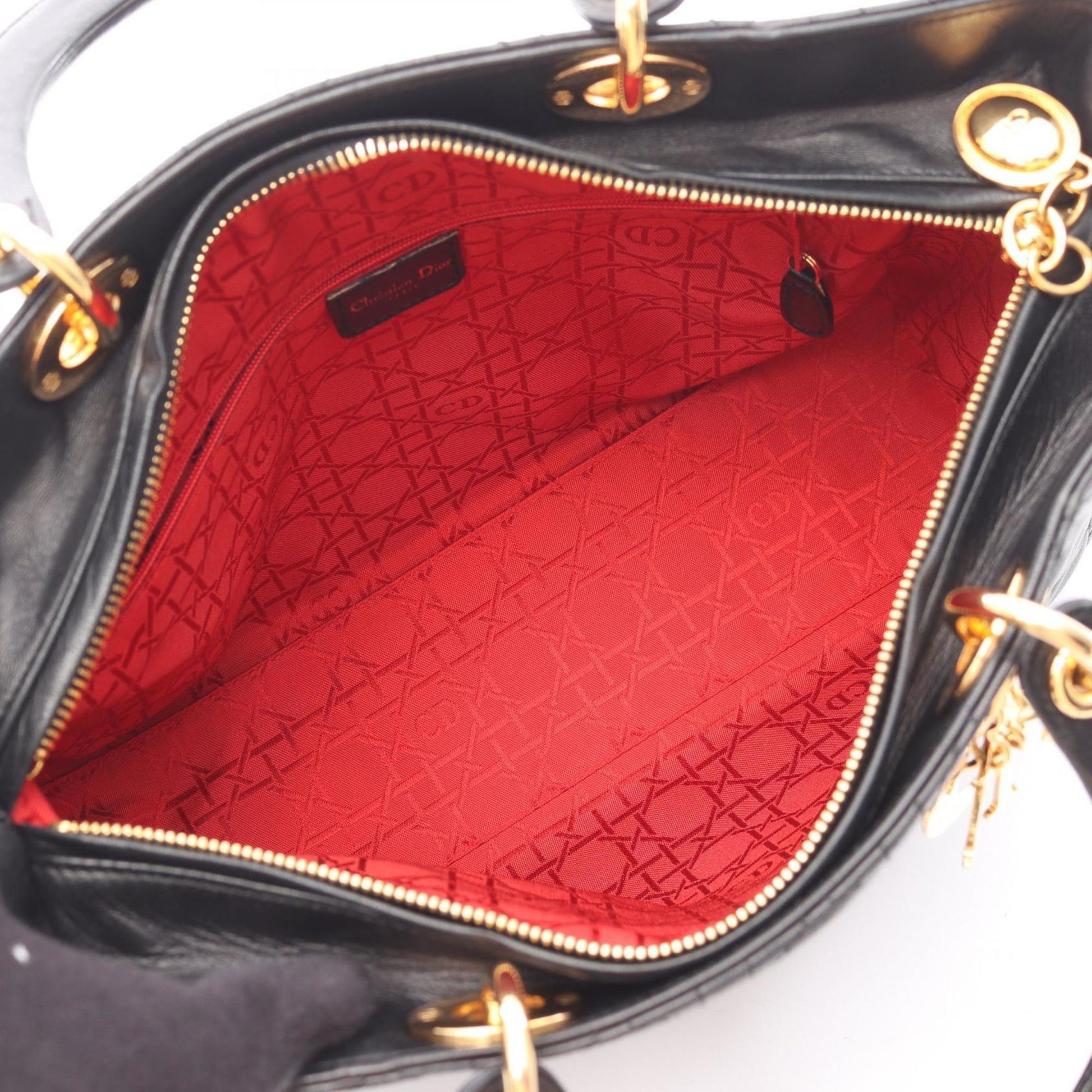 Christian Dior Black Leather Handbag  