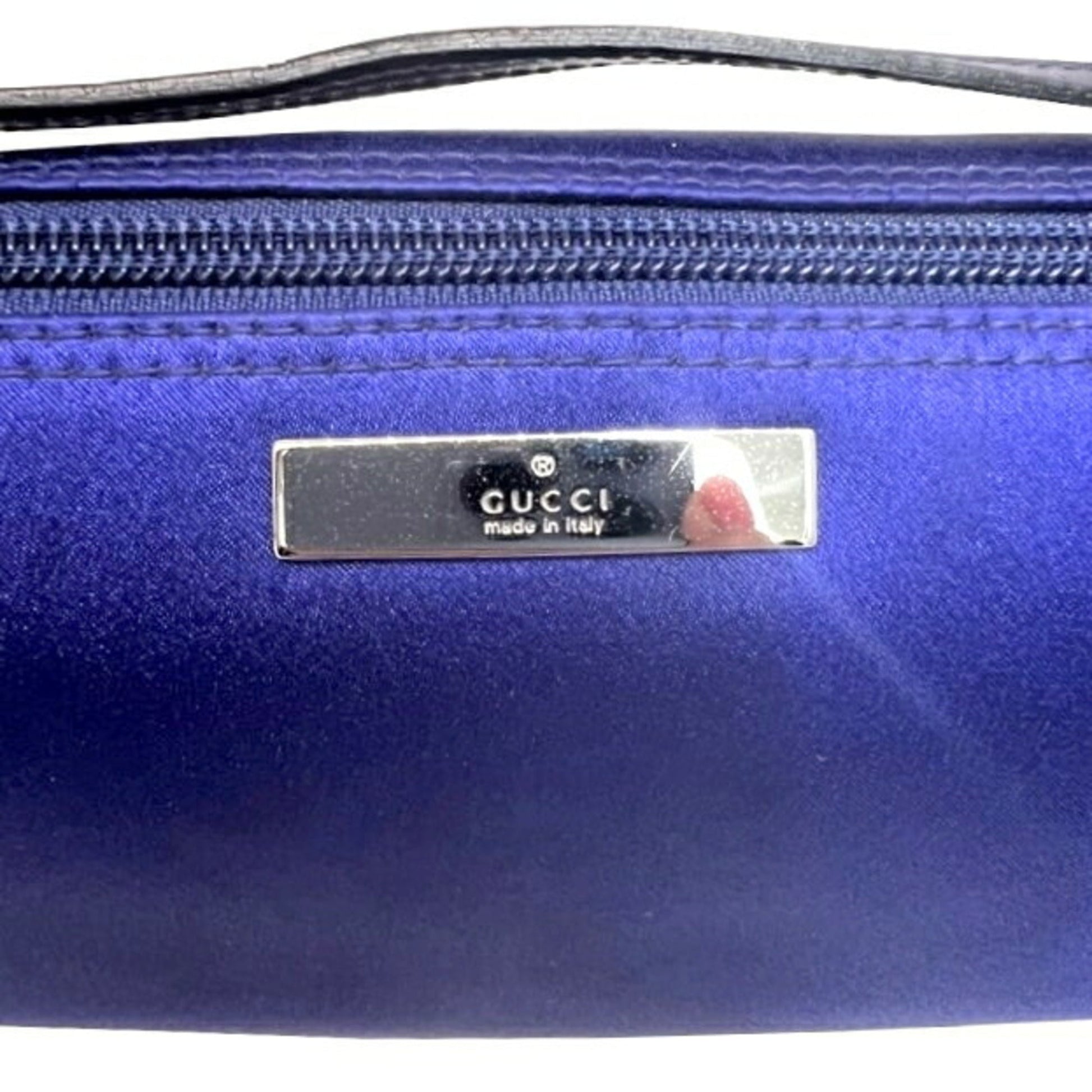 Gucci Blue Leather Clutch